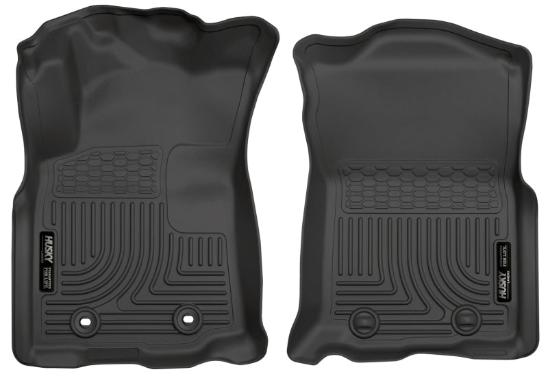 Auto Trans WeatherBeater Front Black Floor Liners — 2016 Toyota Tacoma