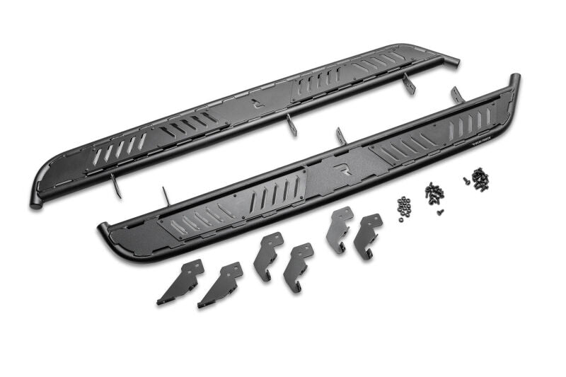 CrewMax Roan Running Boards - Textured Black — 2022 Toyota Tundra