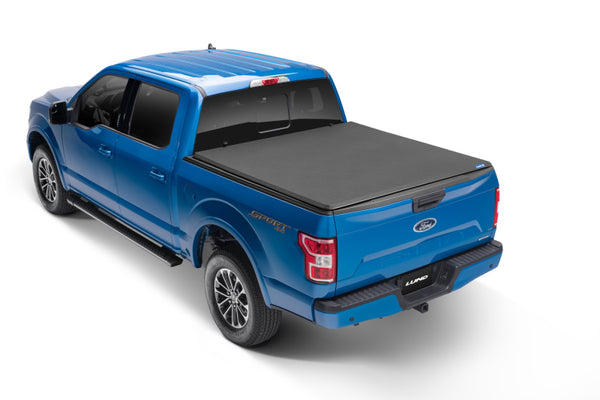 Genesis Elite Tri-Fold Tonneau Twill 6.7ft Bed - Black — 2022 Toyota Tundra