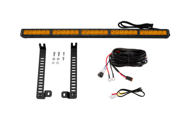 SS30 (Single) Stealth Lightbar Kit - Amber Driving — 14-19 Toyota 4Runner