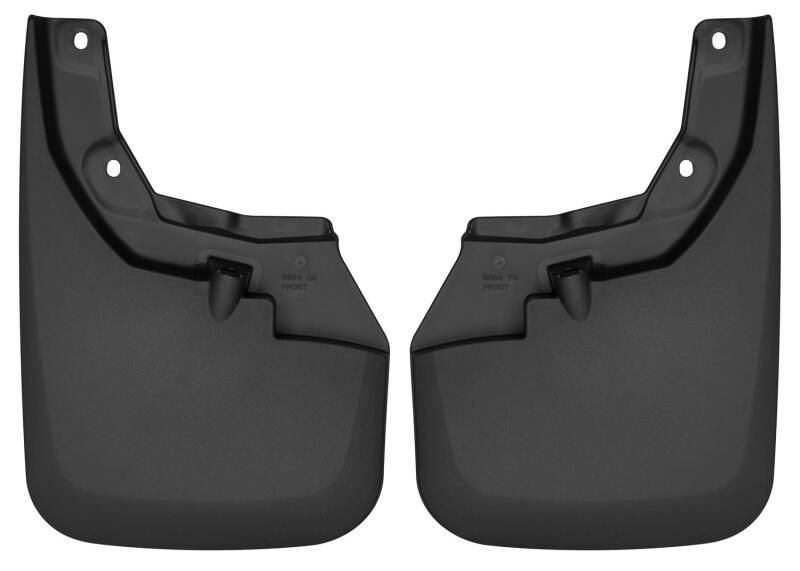 OE Fender Flares Custom Molded Front Mud Guards - Black — 16-22 Toyota Tacoma