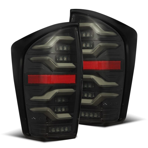 LUXX LED Taillights Alpha Blk w/Activ Light/Seq Signal — 16-21 Toyota Tacoma