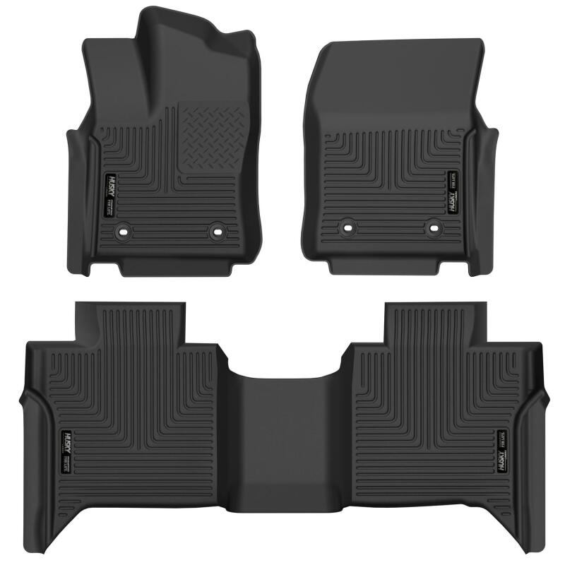 CrewMax X-ACT Front & 2nd Seat Floor Liner - Blk — 2022 Toyota Tundra