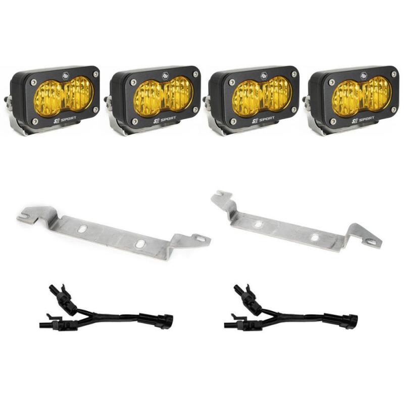 S2 Sport Fog Pocket Kit - Baja Amber — 2022+ Toyota Tundra