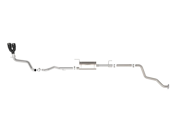 L4 2.4L Vulcan Series 2.5-3in 304 SS Steel Cat-Back Exhaust w/Black Tips — 2024 Toyota Tacoma