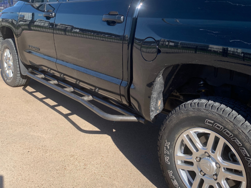 Rock Sliders - Non Hybrid Kick Out No Filler Plate Raw — 2022 Toyota Tundra