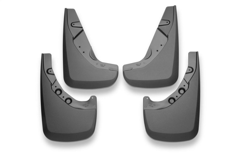 CC/DC (w/Factory Flares) Front & Rear Mud Guards - Black — 2024 Toyota Tacoma