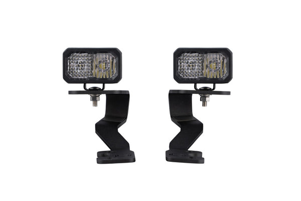 C2 Pro Stage Series Ditch Light Kit - White Combo — 2022 Toyota Tundra