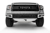 M-RDS Front Bumper - Gloss Black w/Silver Skid Plate — 14-17 Toyota Tundra