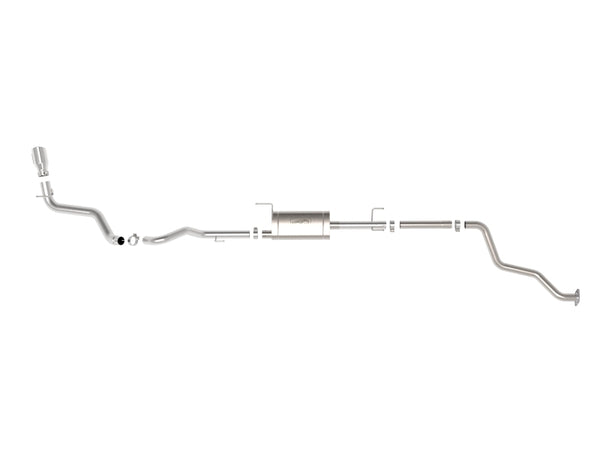 L4 2.4L Apollo Series 2.5-3in 409 SS Steel Cat-Back Exhaust w/Polished — 2024 Toyota Tacoma