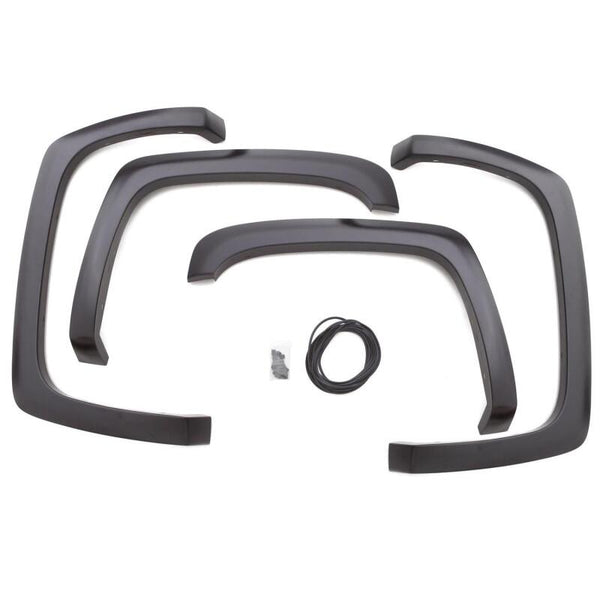 SX-Sport Style Textured Elite Series Fender Flares - Black (4 Pc.) — 16-17 Toyota Tacoma
