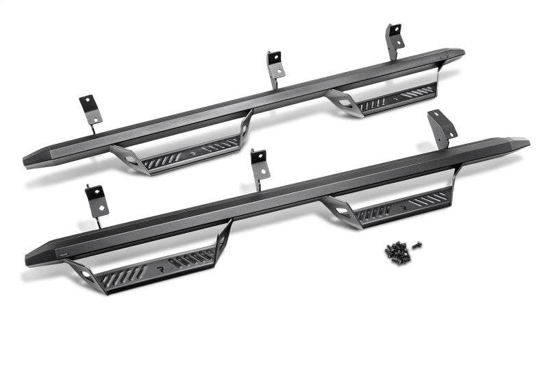Predator Pro Step System Double Cab All Beds Gas - Tex. Black — 05-18 Toyota Tacoma