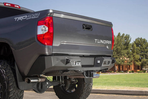 Stealth Fighter Rear Bumper w/ Backup Sensor Cutouts — 2014+ Toyota Tundra
