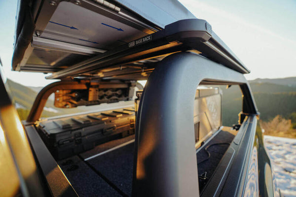 Bed Rack - Black Aluminum — 16-23 Toyota Tacoma