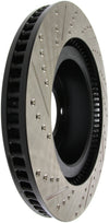 Front Left Slotted & Drilled Rotor — 07-09 Toyota Tundra