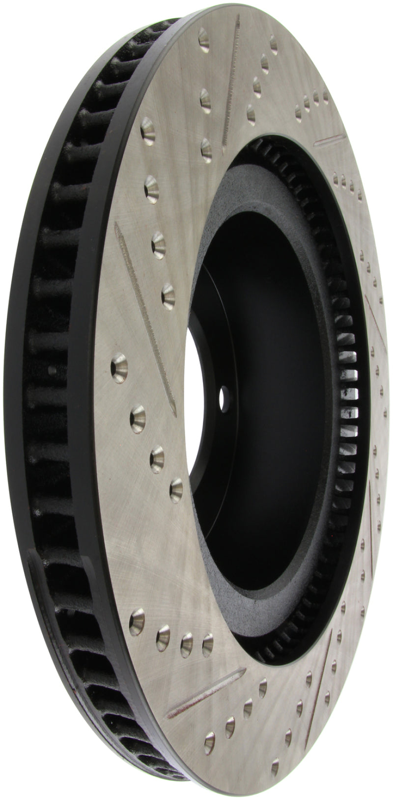 Front Left Slotted & Drilled Rotor — 07-09 Toyota Tundra