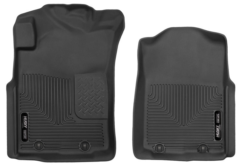 Pickup(Crew Ext Std Cab) X-Act Contour Black Front Floor Liners — 05-11 Toyota Tacoma