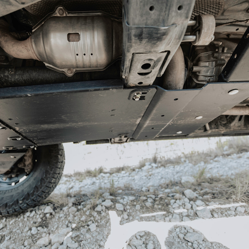 Transfer Skid Plate - Steel Raw — 10-24 Toyota 4Runner