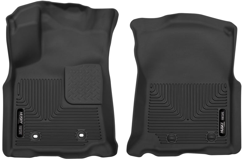 Pickup Black Front Floor Liners Double Cab — 2016 Toyota Tacoma
