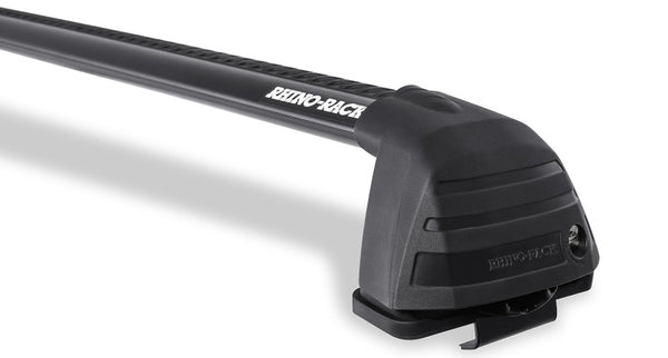 4x4 Front Vortex ROC25 Flush 1 Bar Roof Rack Double Cab - Black — 05-15 Toyota Tacoma