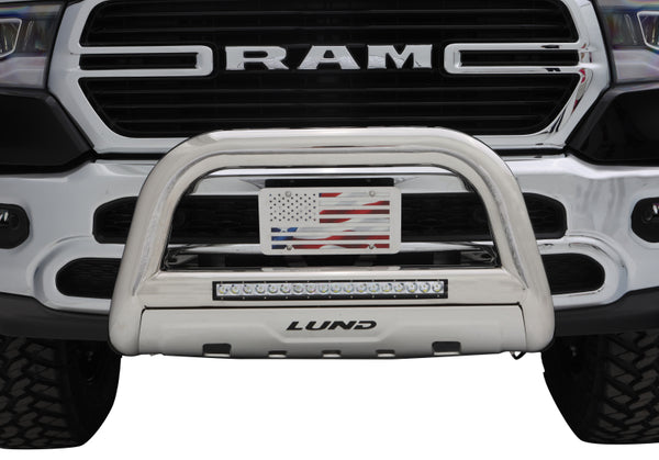 Bull Bar w/Light & Wiring - Polished — 08-17 Toyota Sequoia