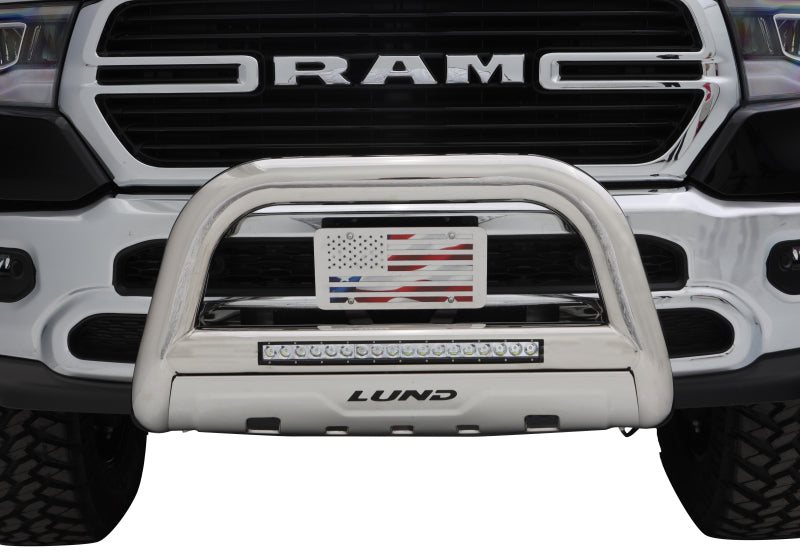 Bull Bar w/Light & Wiring - Polished — 08-17 Toyota Sequoia