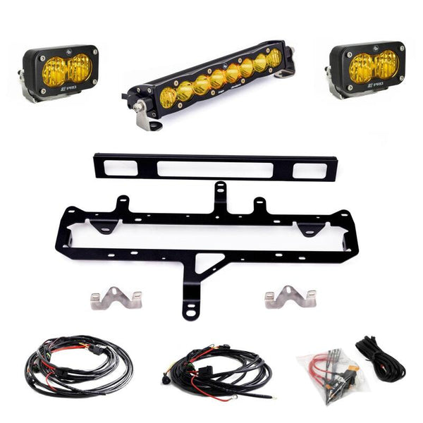 (Incl. TRD Pro) 10in. S8/S2 Pro Grille Kit - Baja Amber — 2024+ Toyota Tacoma
