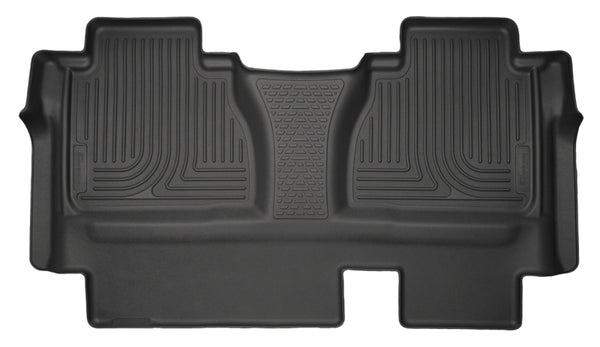 Pickup Weatherbeater Black 2nd Seat Floor Liners Double Cab — 14-15 Toyota Tundra