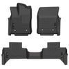 WeatherBeater Ext. Cab DC Front & 2nd Seat Floor Liner - Blk — 2022 Toyota Tundra