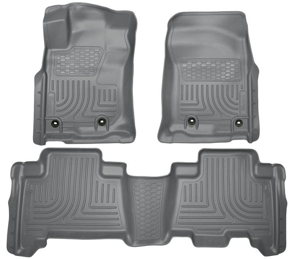 WeatherBeater Grey Front & 2nd Seat Floor Liners — 2013 Toyota 4Runner