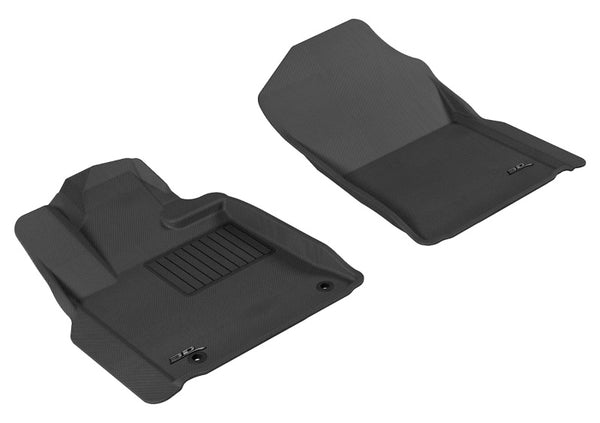 Reg/DBL/Crewmax/Sequoia Kagu 1st Row Floormat - Black — 2012-2020 Toyota Tundra