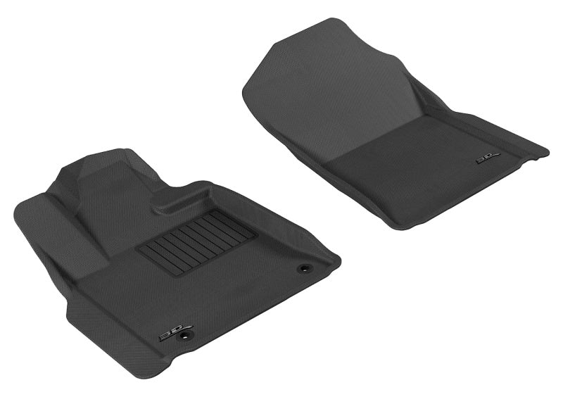 Reg/DBL/Crewmax/Sequoia Kagu 1st Row Floormat - Black — 2012-2020 Toyota Tundra