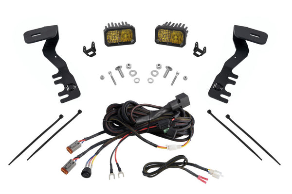 Stage Series 2in LED Ditch Light Kit - Pro Yellow Combo — 2024+ Toyota Tacoma