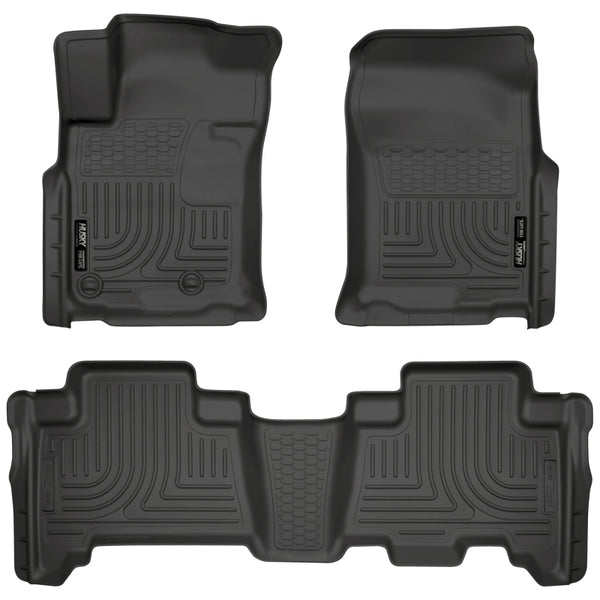 Lexus GX460 WeatherBeater Combo Black Floor Liners — 10-12 Toyota 4Runner