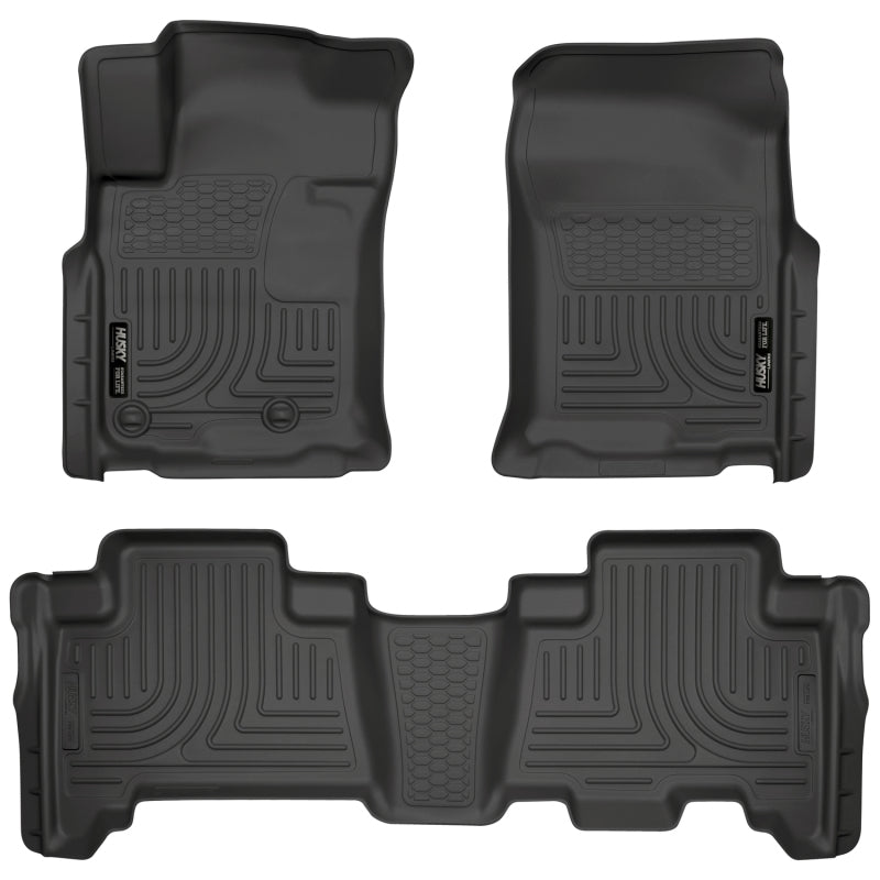 Lexus GX460 WeatherBeater Combo Black Floor Liners — 10-12 Toyota 4Runner