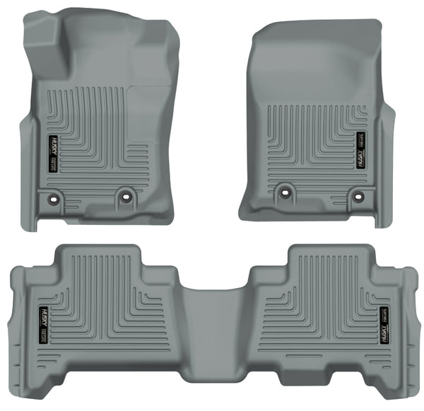 WeatherBeater Grey Front & 2nd Seat Floor Liners — 2013 Toyota 4Runner