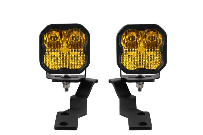 Sport SS3 LED Ditch Light Kit - Yellow Combo — 16-21 Toyota Tacoma