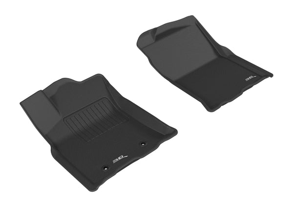 Access Cab/Double Cab Kagu 1st Row Floormat - Black — 2016-2017 Toyota Tacoma