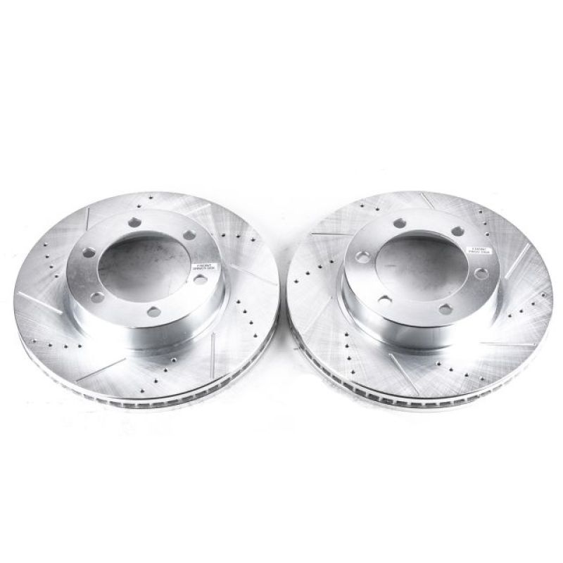 Evolution Drilled & Slotted Rotors Front - Pair — 01-07 Toyota Sequoia