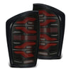 LUXX LED Taillights Blk/Red w/Activ Light/Seq Signal — 16-21 Toyota Tacoma