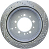 Select Sport Drilled Slotted Rear Passenger-Side Brake Rotor — 13-17 Toyota Land Cruiser