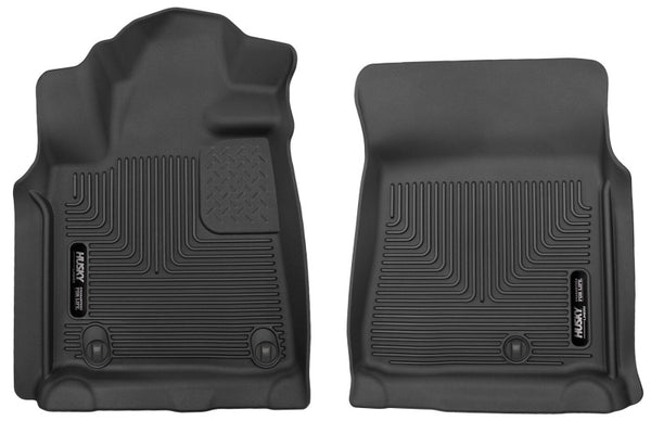Pickup(Crew Ext Std Cab) X-Act Contour Black Front Floor Liners — 07-11 Toyota Tundra