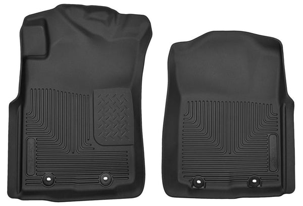 Pickup(Crew Ext Std Cab) X-Act Contour Black Front Floor Liners — 12-14 Toyota Tacoma