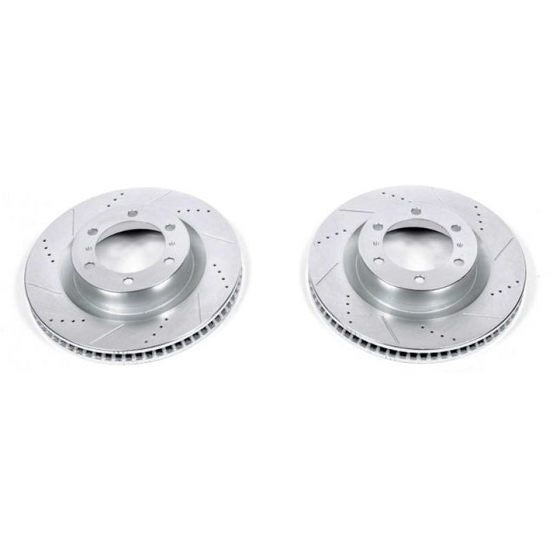 Evolution Drilled & Slotted Rotors Front - Pair — 10-24 Toyota 4Runner