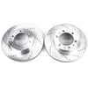 Evolution Drilled & Slotted Rotors Front - Pair — 03-09 Toyota 4Runner