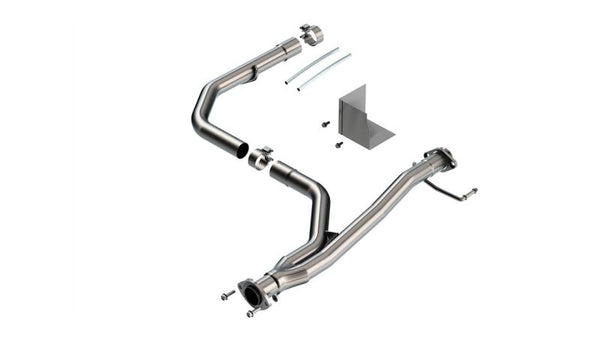 3.5L V6 T-304 Stainless Steel Y-Pipe - Brushed — 2021-2022 Toyota Tacoma