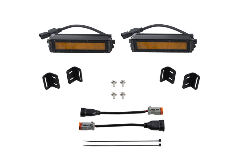 SS6 LED Fog Light Kit - Amber Wide — 2022 Toyota Tundra
