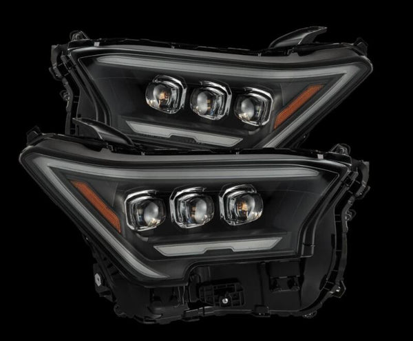 NOVA-Series Projector Headlights (Pair) - Black w/Activation Light — 2024 Toyota Tacoma