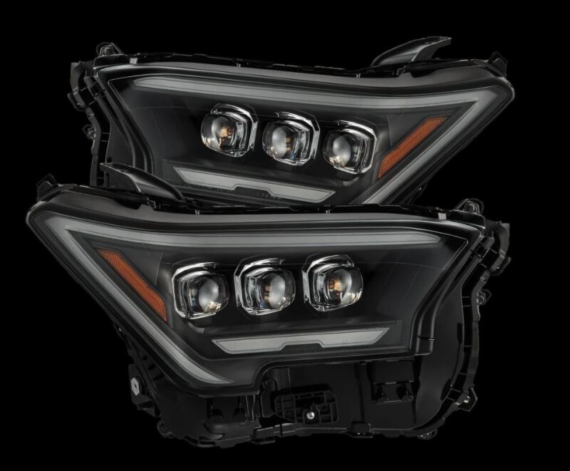 NOVA-Series Projector Headlights (Pair) - Black w/Activation Light — 2024 Toyota Tacoma