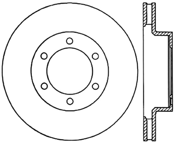 Power Slot /Slotted Right Front Cryo Rotor — 05-09 Toyota Tacoma